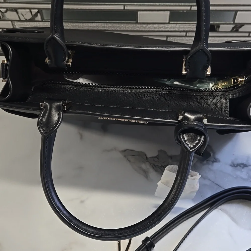 Michael Kors Black Satchel Bag with Detachable Strap - Picture 2 of 5